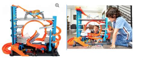 Hot Wheels Ultimate Garage Tower Shark Loop Racetrack Vehicles Set Just Reg