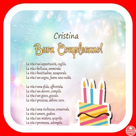 Buon Compleanno Cristina Bellissime Immagini Nuove Licondividi It