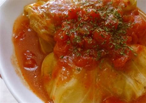 Cabbage Rolls Simmered In Tomato Soup Recipe By Cookpadjapan Cookpad