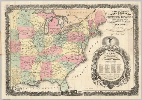 Rail Road Map Of The United States David Rumsey Historical Map Collection