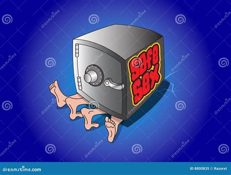 Safe Sex Cartoon Drawing Stock Vector Illustration Of Comic 8800835