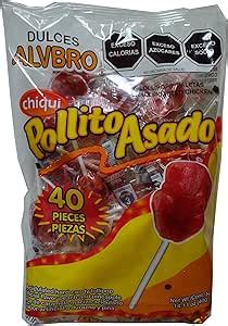 ALVBRO Paleta Chiqui Pollito Asado Paleta De Caramelo Macizo