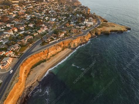 Aerial view of San Diego coastline, USA - Stock Image - F039/4959 ...