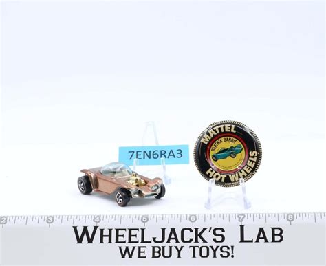 Beatnik Bandit Brown With Button Hot Wheels Mattel Vintage Redline Rl Wheeljack S Lab