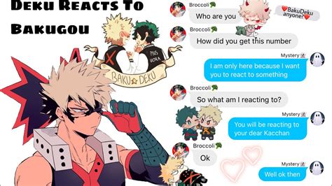 Deku Reacts To Bakugou Bakudeku Deku Reacts Bakudeku Texting