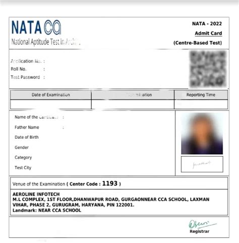 Nata Admit Card 2023 Out Phase 4 Hall Ticket