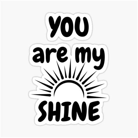 You Are My Sunshine Sticker For Sale By Suneele Redbubble