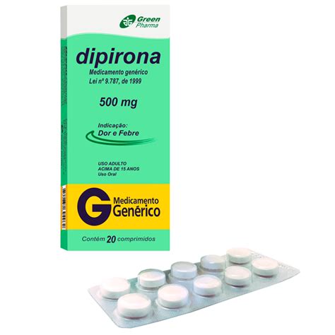 Dipirona S Dica Mg Comprimidos Greenpharma Dipirona S Dica