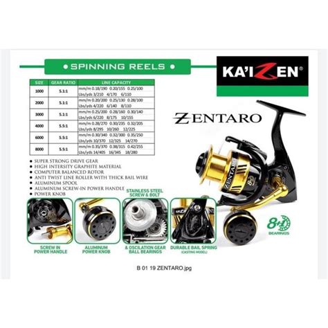 Jual Reel Kaizen Zentaro Power Handle Original Shopee