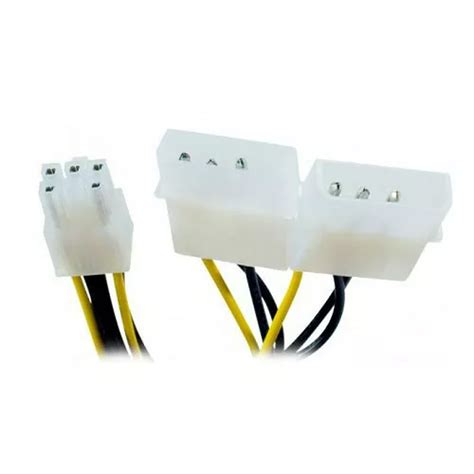 Adaptateur D Alimentation Molex X2 Vers Connecteur PCI E 6 Broches