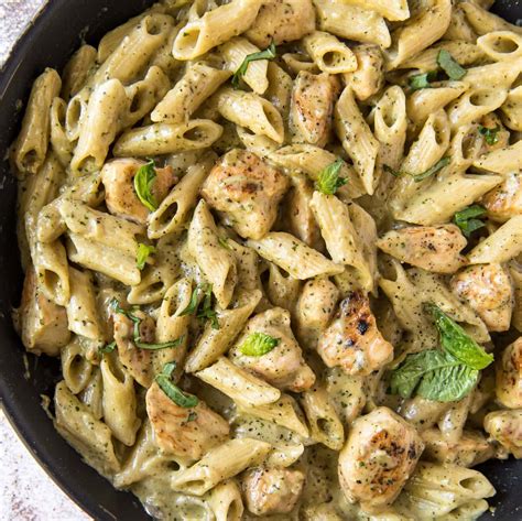 P Tes Cr Meuses Au Poulet Et Au Pesto