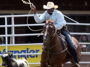 Stampede veteran Whitfield turns in vintage calf-roping performance ...