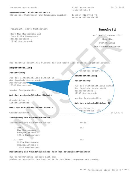 Grundsteuerwertbescheid Alles Wichtige zur Bescheidprüfung