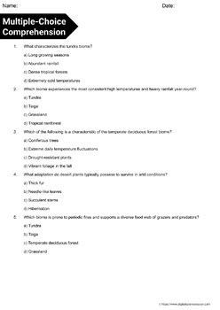 Terrestrial Biomes by Digital Science Lesson | TPT