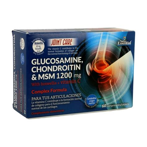 Glucosamina Condroitina Msm 60 Comprimidos De 1200mg De Nature