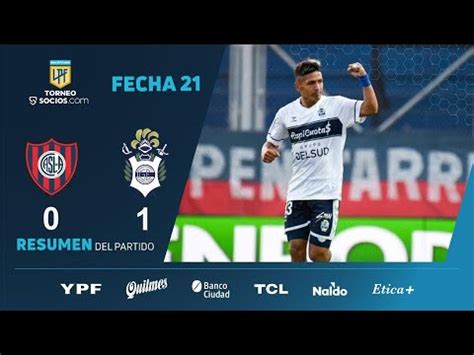 TorneoSocios Fecha 21 Resumen De San Lorenzo Gimnasia YouTube