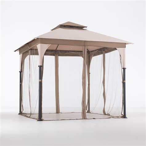 Sunjoy L Gz375pst Marcel 9x9 Ft Soft Top Gazebo With Netting Buy