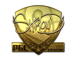 Sticker Shroud Gold Krakow 2017 CSGO Database