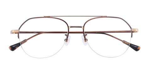 Porter Aviator Prescription Glasses Coppergold Mens Eyeglasses