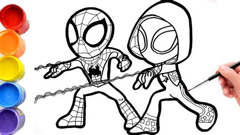 Como Dibujar A Spider Y Sus Amigos Easy Drawings Dibujos Faciles Porn