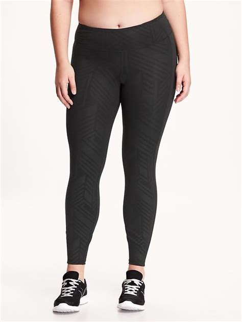 Patterned Compression Plus Size Leggings Old Navy Plus Size Leggings Plus Size Maternity Wear