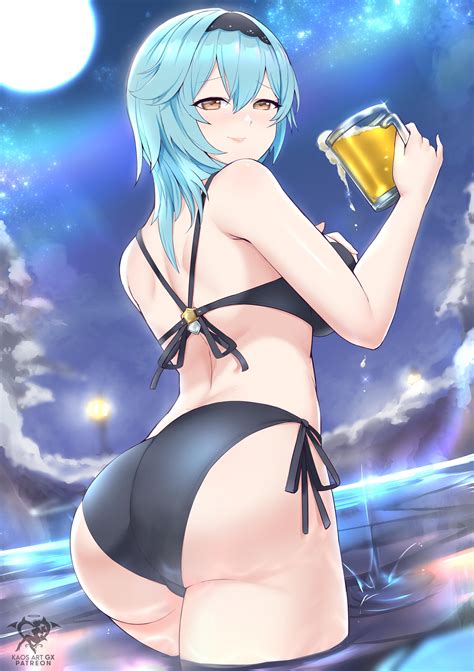 Bikini Eula With Some Beer Genshin Impact Scrolller