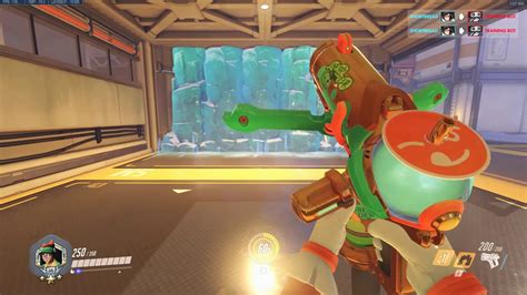 Honeydew Mei Gold Gun In Game Overwatch Anniversary 2019 Youtube