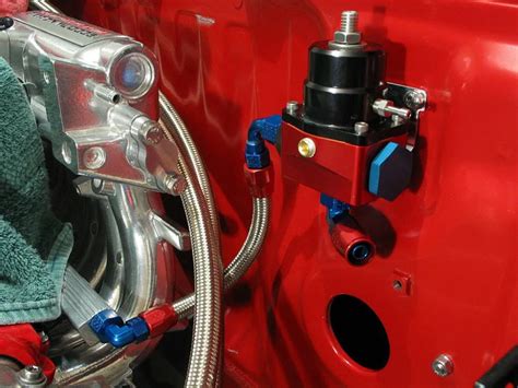 Autofab De Alto Rendimiento An Jdm Ajustable Negro Rojo Regulador De