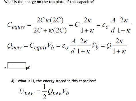 3) A dielectric having dielectric constant κ = | Chegg.com