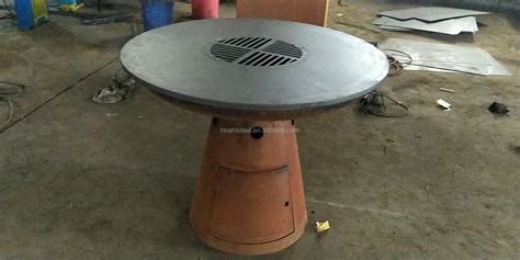 800mm Corten Steel Flat Bowl With Bbq Grills Buy Dia 800mm Bbq Fire Pit Bbq Grill Corten Steel