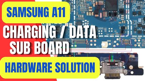 SAMSUNG A11 SM A115 Charging Data Sub Board Diode Mode