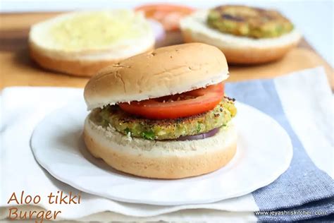 Aloo Tikki Burger Jeyashri S Kitchen