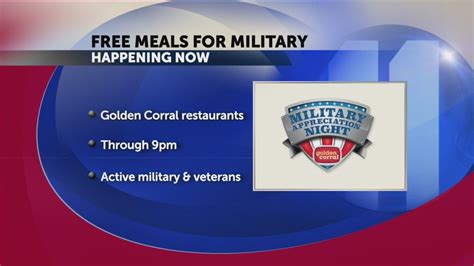 Golden Corral Offers Free Meals For Active Military Veterans YouTube