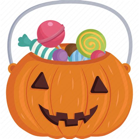 Stickers Halloween Candy Basket Spooky Trick Or Treat Pumpkin Icon Download On Iconfinder