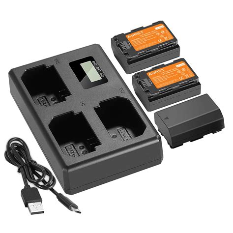 2600mAh NP FZ100 NPFZ100 NP FZ100 Battery LCD Three Channel Charger For