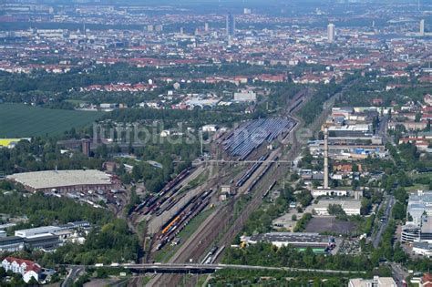 Leipzig Von Oben Rangierbahnhof Und Güterbahnhof Der Deutschen Bahn