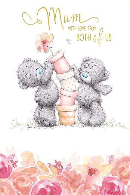 Me To You Tatty Teddy Mum Wither Love From Both Of Us Mother S Day Card Uk