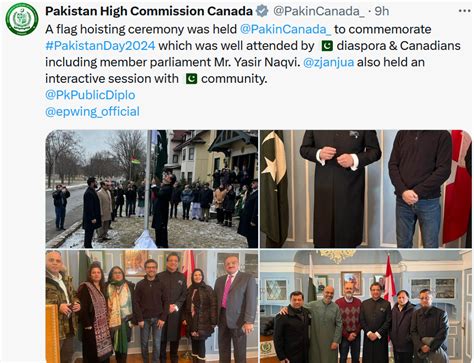 Flag Hoisting Ceremonies Held In Pakistan S Canada High Commission