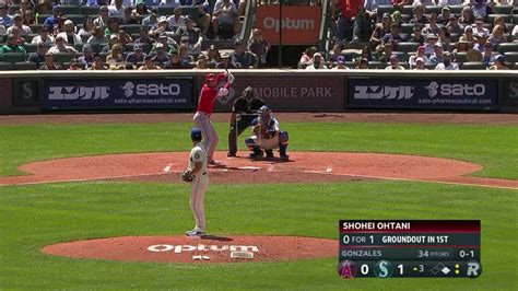 Marco Gonzales Called Strike To Shohei Ohtani