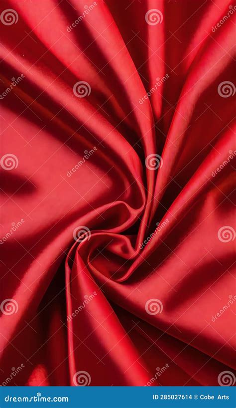 Smooth Elegant Red Silk Or Satin Luxury Cloth Texture As Abstract