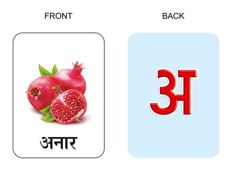 hindi varnamala flash cards  kids thecuriousbrains