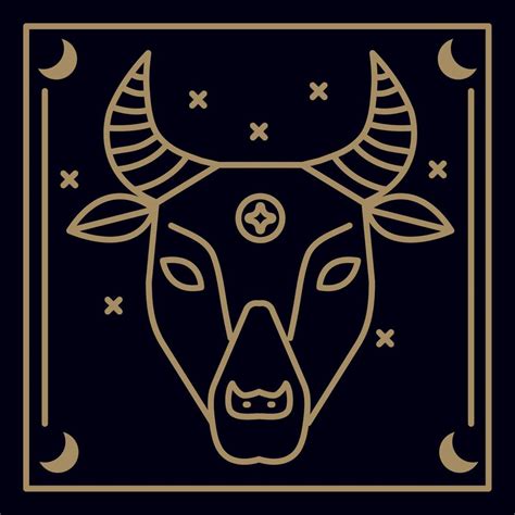 Taurus Astrology Zodiac Symbol 11252462 Vector Art At Vecteezy