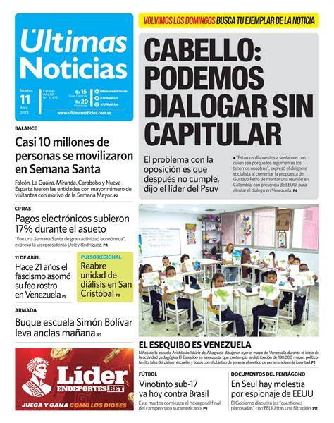 UN 110423 by Últimas Noticias Issuu