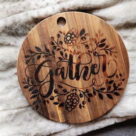 Wood Burned Charcuterie Boards Etsy