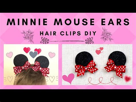 Amazon Pcs Mickey Mouse Ears Hair Clips Minnie Mouse Ears