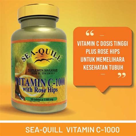 Jual Sea Quill Vitamin C With Rose Hips Shopee Indonesia