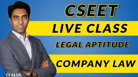 Cseet Legal Aptitude Live Classes Company Law Youtube