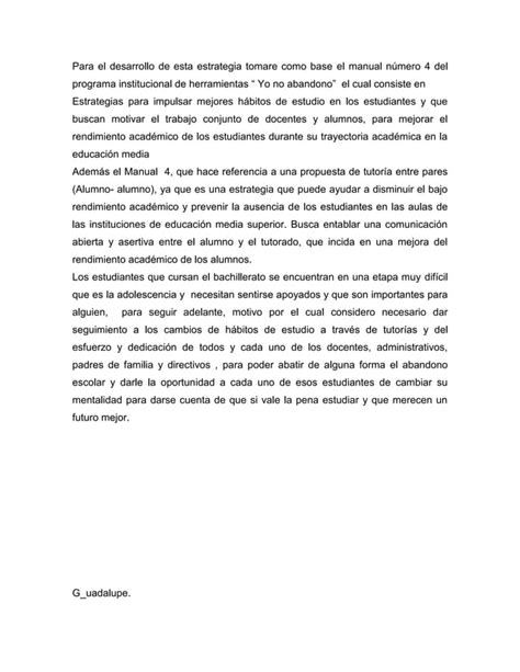 El Abandono Escolar PDF