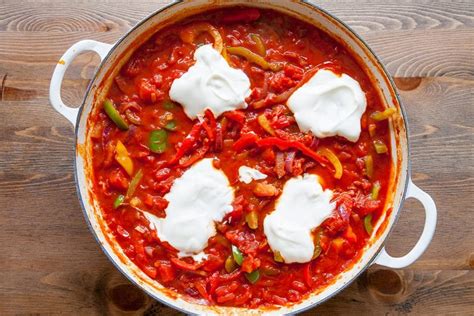 Breakfast Eggs In Spicy Tomato Sauce