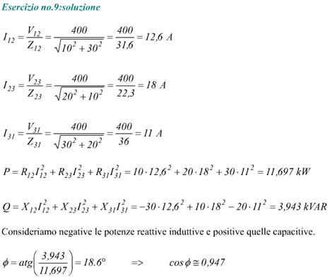 Calcolo Potenza Assorbita In Un Carico Trifase Squilibrato A Triangolo
